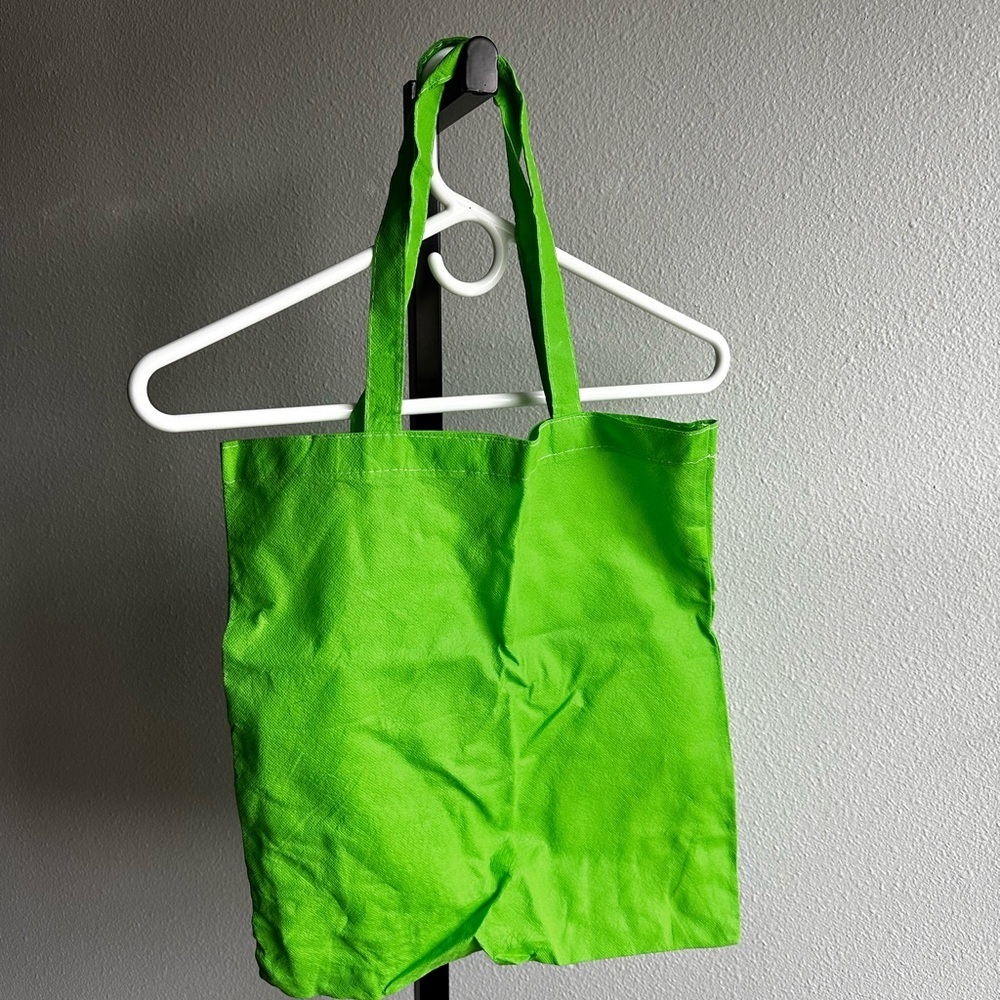 Green Tote Bag with 'Power of the Cross' Design - Picture 3 of 3